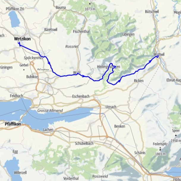3 Wetzikon – Wattwil